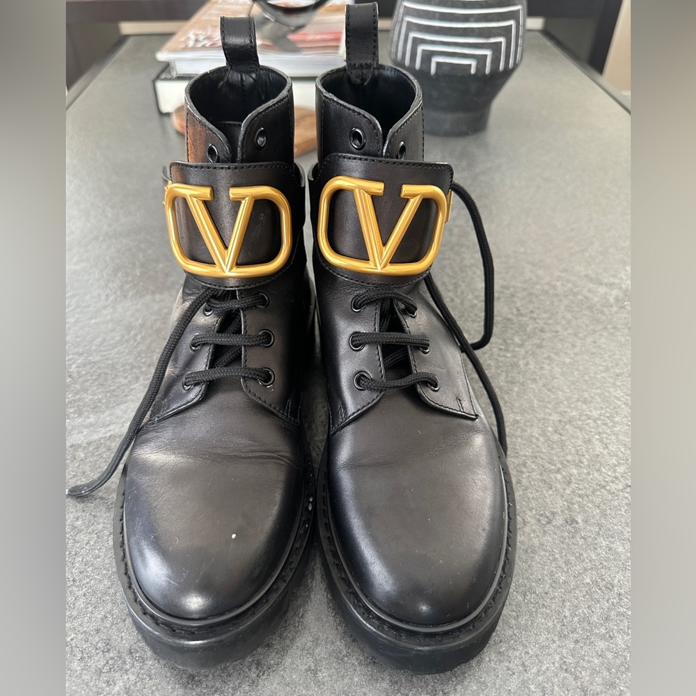 Valentino combat boots